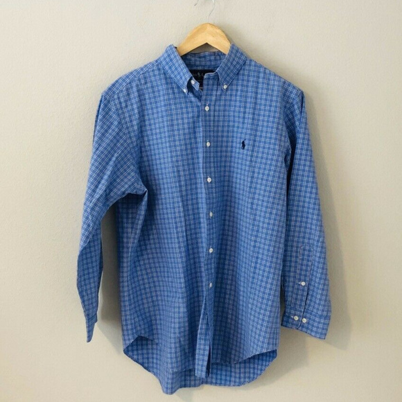 Ralph Lauren Other - Ralph Lauren Mens Blue Button Down Large 16.5